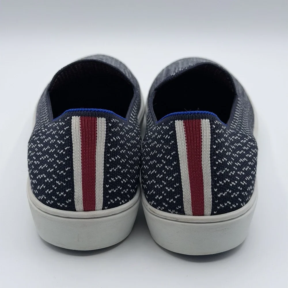 New Rothy's Blue White Maritime Gradient Slip-On Sneakers US 9.5